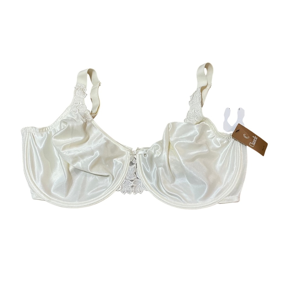 Chantelle Hedona Unlined Underwire Bra 2031 Ivory 38DDDD Coquette Dainty NWT